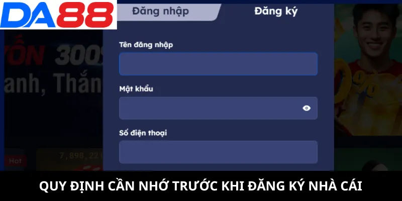 Quy định cần nhớ trước khi đăng ký nhà cái